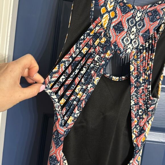 Rue 21 Vintage Aztec Print Maxi Dress Size M - Picture 7 of 7